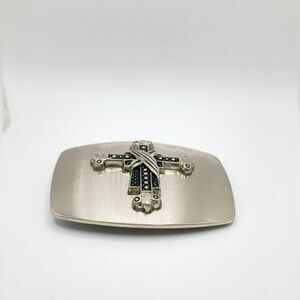 Vintage Silver Cross belt buckle